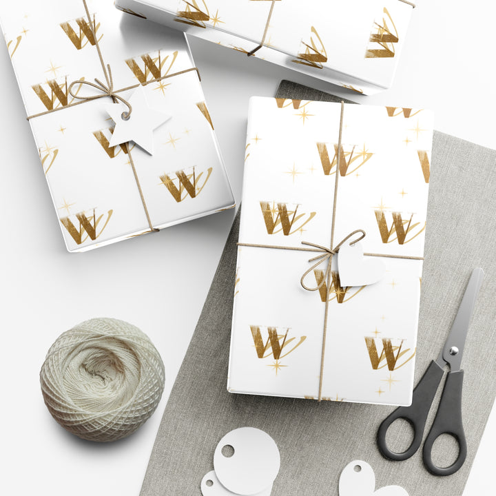 Wellness Warren Gift Wrap White Sparkle Paper