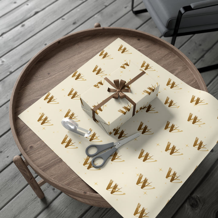 Wellness Warren Gift Wrap Gold Paper