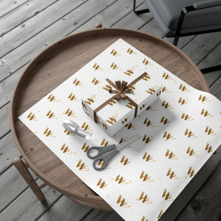 Wellness Warren Gift Wrap White Sparkle Paper