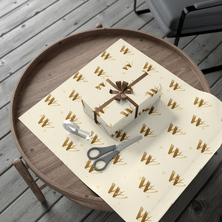 Wellness Warren Gift Wrap Gold Paper