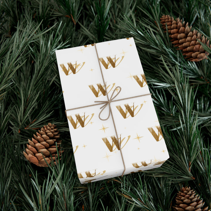 Wellness Warren Gift Wrap White Sparkle Paper