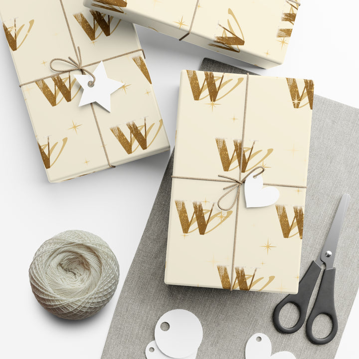 Wellness Warren Gift Wrap Gold Paper