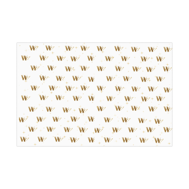Wellness Warren Gift Wrap White Sparkle Paper