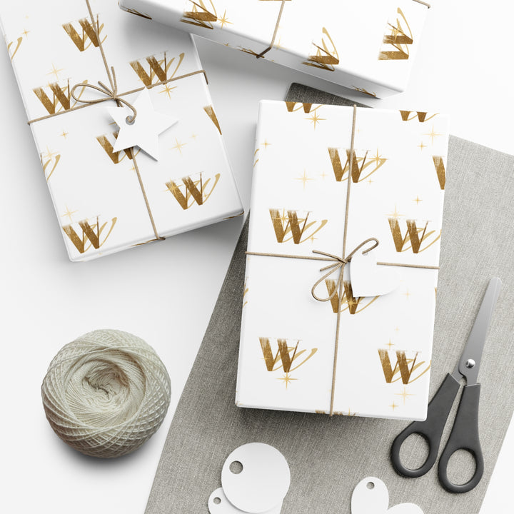 Wellness Warren Gift Wrap White Sparkle Paper