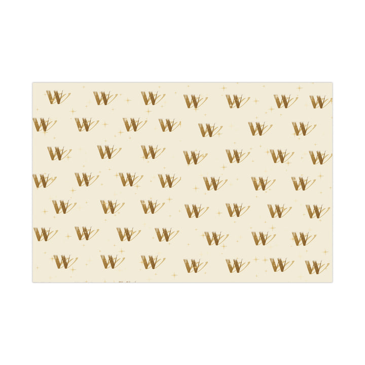 Wellness Warren Gift Wrap Gold Paper