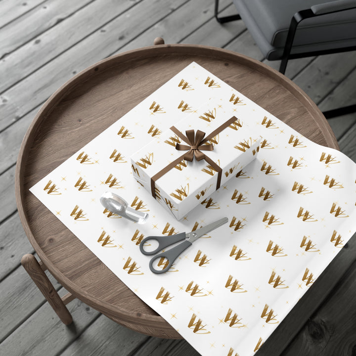 Wellness Warren Gift Wrap White Sparkle Paper